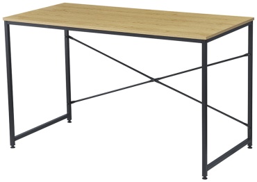 Стол компьютерный ZETA 01-1200, 120х60x74 см, черный, коричневый