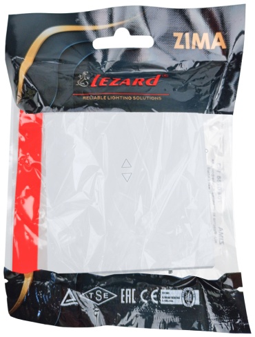 Выключатель клавишный Lezard Zima, белый