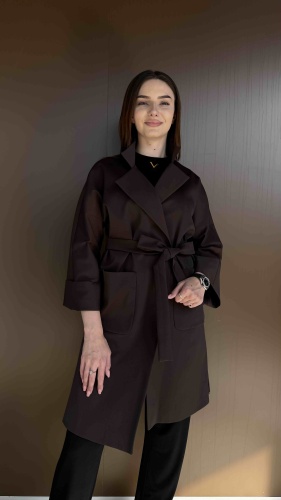 Плащ Renata Collection коричневый