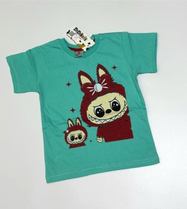 Футболка Didi kids Labubu бирюзовый
