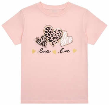 Футболка Сердце Lider kids розовый