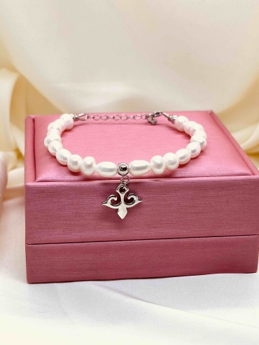 DANA SILVER 027574 длина 19 см, вес 10 г серебро, плетение отсутствует