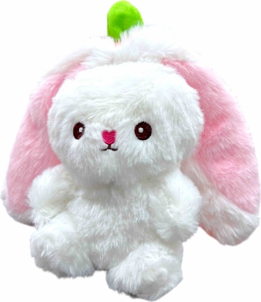 Мягкая игрушка SafiTau Зайчик в морковке, 19 см
