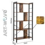 Стеллаж напольный ART-Wave, 74x30x154.5 см, коричневый DX01