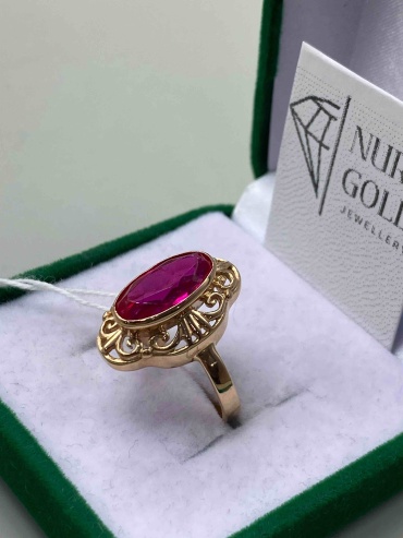 NURIA GOLD 67895433 размер 18.5 вес 5.45 г золото, рубин
