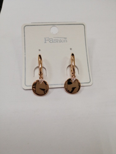 Серьги Fashion медицинское золото, фианит