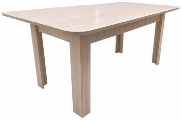 Обеденный стол Модель R180, 180х90x75 см, ЛДСП, бежевый, светло-коричневый
