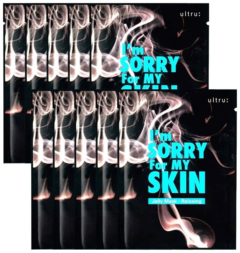 Маска для лица Ultru тканевая I'm Sorry For My Skin Relaxing Sheet Mask Восстанавливающая Маска для Лица 10шт 10 шт