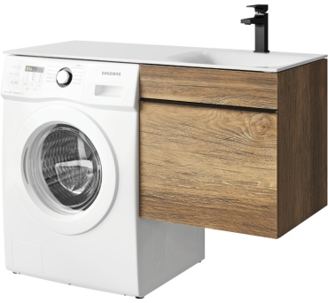 Тумба с раковиной Aqwella TER01051DB-R, 115x57x50 см, светло-коричневый
