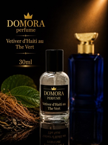 DOMORA Vetiver d'Haiti au The Vert экстракт духов Extrait de Parfum 30 мл, унисекс