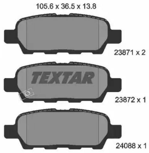 Колодки Textar 2387101