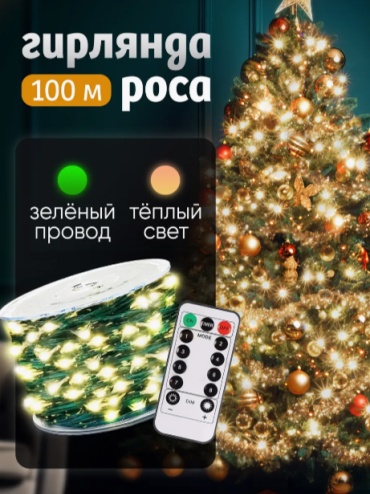 Светодиодная лента Profit цвет свечения теплый белый 100 м