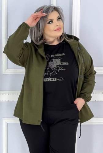 Спортивный костюм Kanykei Fashion черный, хаки
