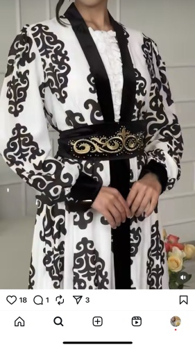 Национальный костюм MOLDIR ANUARQYZY черный