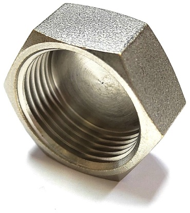LVT заглушка 1/2, латунь никелированная, 1 шт