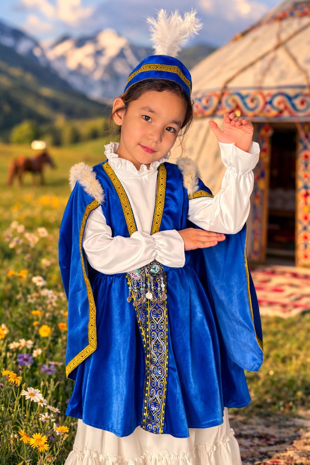 Национальный костюм синий