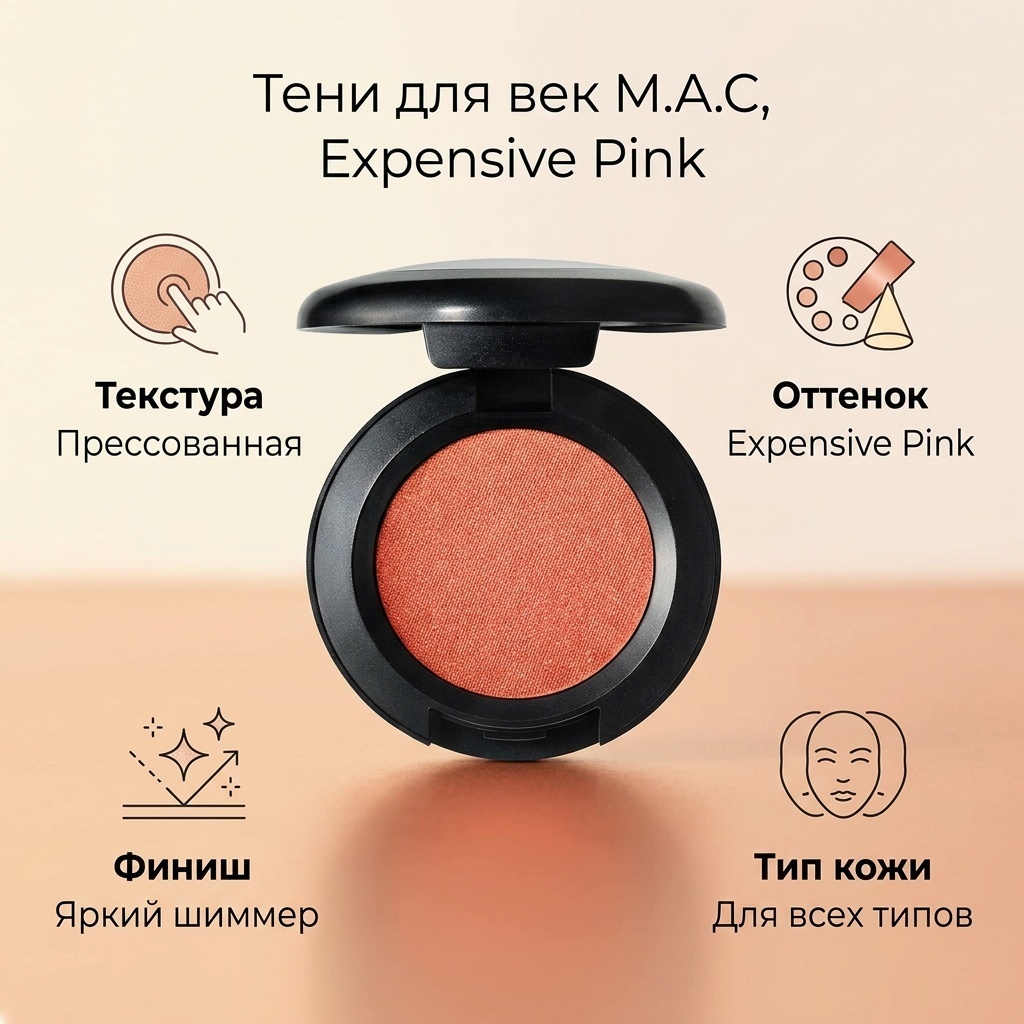M.A.C тени прессованные Small Eye Shadow Expensive Pink