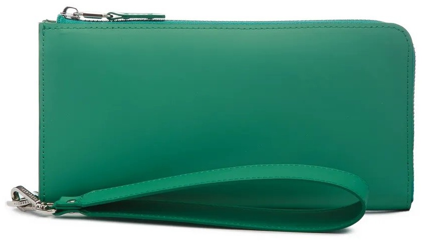 Кошелек ELEGANZZA натуральная кожа зеленый