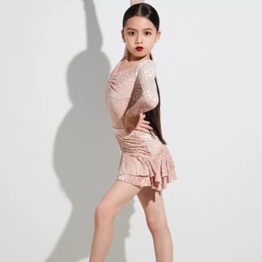 Костюм Latin dance 130 розовый 130