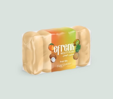 Кусковое мыло туалетное EFRENK Fruit Mix 60 г по 5 шт