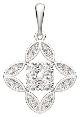 Подвеска Lucente Silver ZO-0440851.ZZ вес 1.39 г серебро, фианит