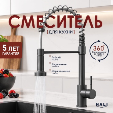 Смеситель HALI 553 графит
