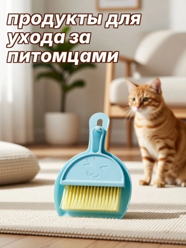 Веник с совком YHPA0886 21 см