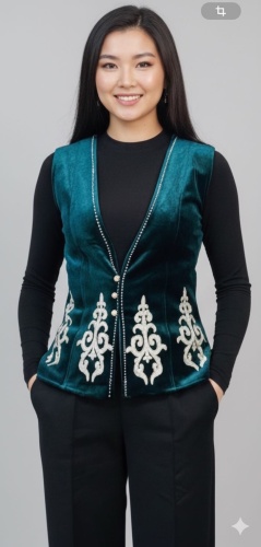Национальный костюм зеленый
