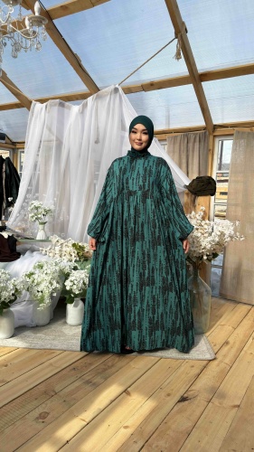 Повседневное платье Hidjab style зеленый, темно-зеленый