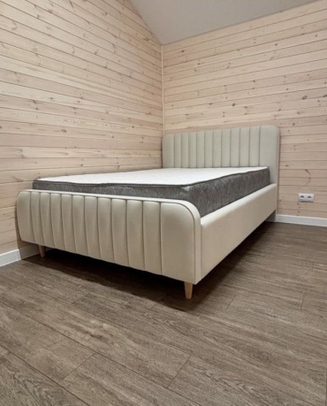 Кровать SM Company Dreema односпальная, 90x200 см (без матраса, подъёмный механизм) бежевый