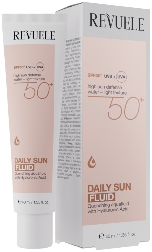 Revuele крем-флюид Солнцезащитный DAILY SUN FLUID SPF 50+ для лица 40 мл