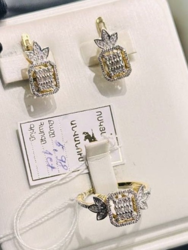 ALTYN SANDYK Bril17 вес 5.98 г золото, бриллиант