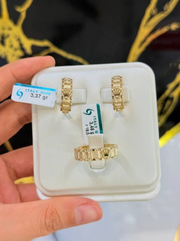 Italy Gold 356445555 вес 6.85 г золото, без вставок