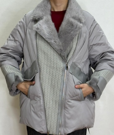 Зимняя куртка MaxMara серый