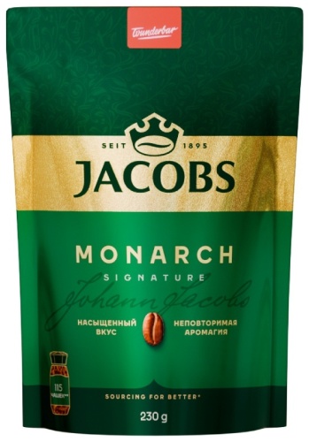 Кофе растворимый Jacobs Monarch гранулированный 230 г