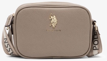 Сумка кросс-боди U.S. Polo Assn. сафьяновая кожа бежевый
