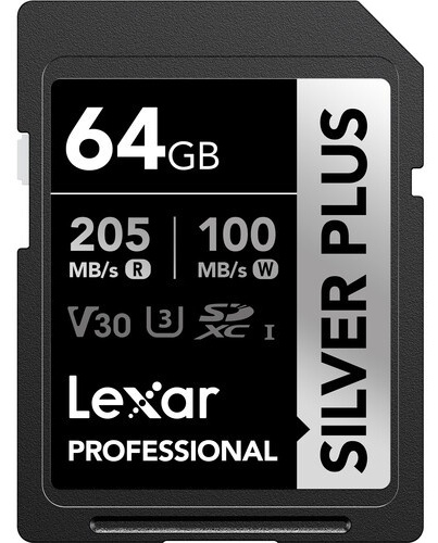 Карта памяти Lexar Professional Silver Plus LSDSIPL064G-BNNNG 64 Гб