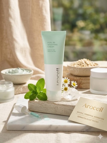 AROCELL крем Hyal B5 Soothing Cream — Глубокое увлажнение и моментальное успокоение для лица 100 мл