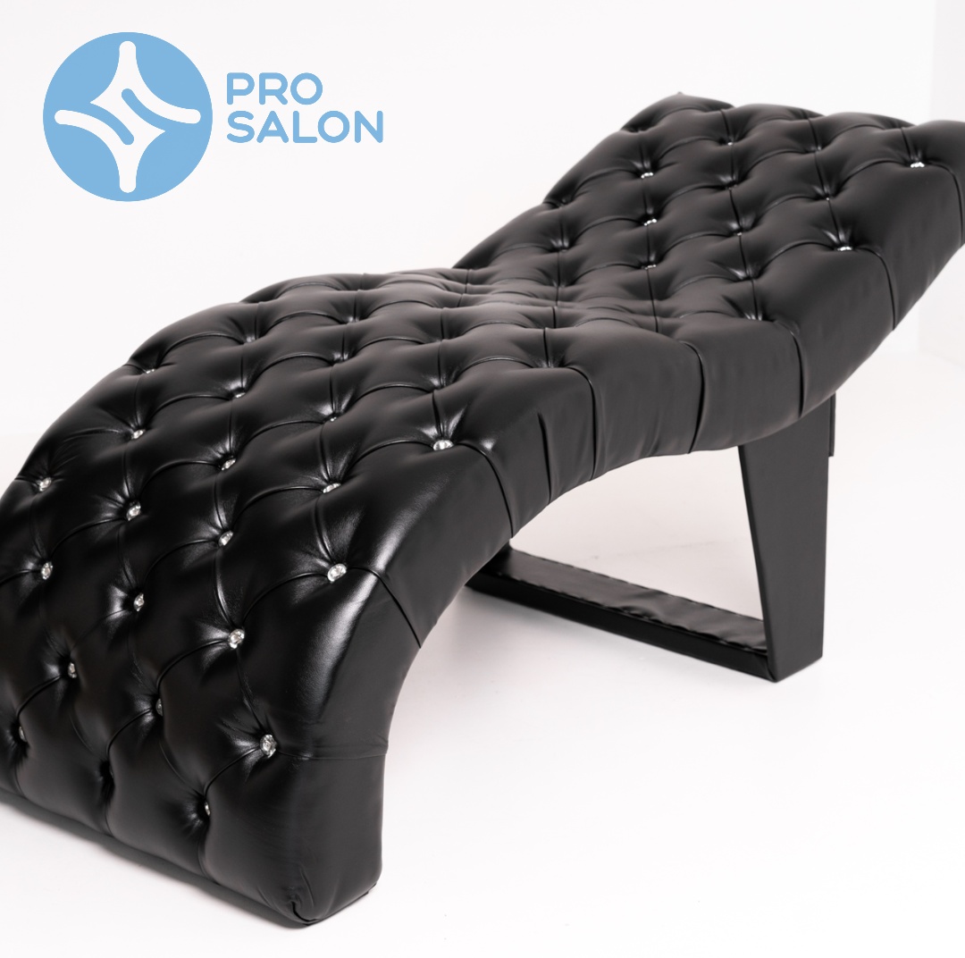 Pro salon KZ кресло для наращивания ресниц черный 72х210 см