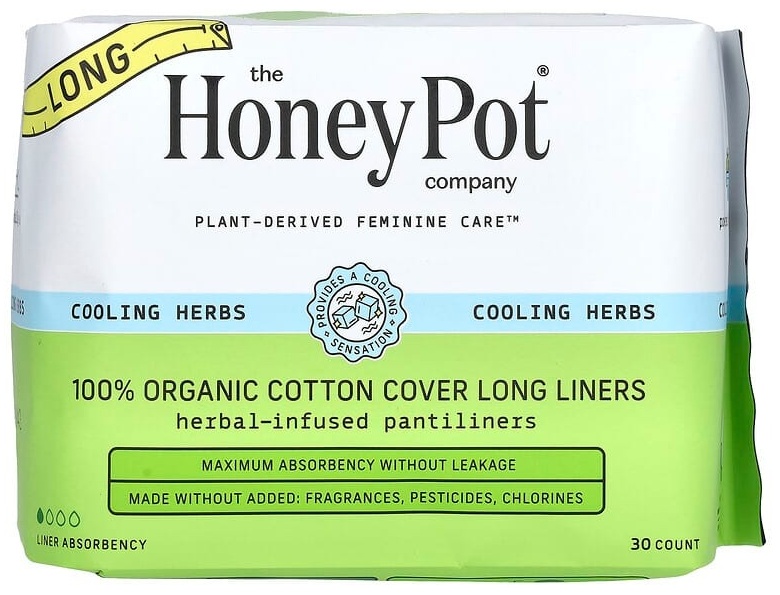 The Honey Pot Company прокладки Длинная подкладка из 100% органического хлопка, 30 шт. 30 шт