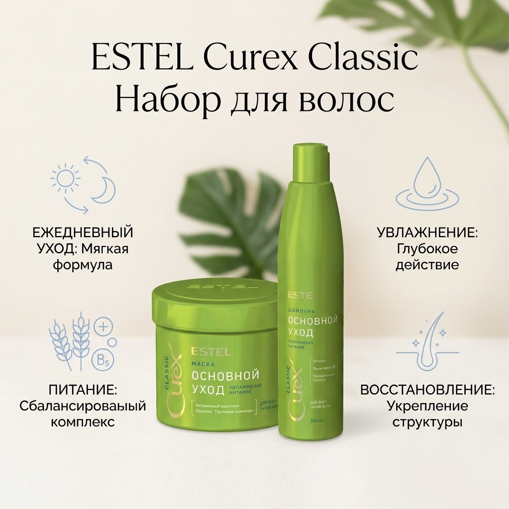 ESTEL PROFESSIONAL Curex Classic набор по уходу за волосами для женщин