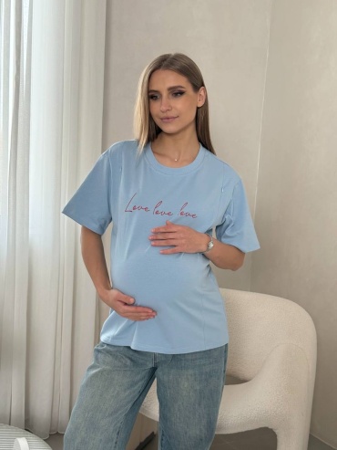 Футболка Moms Collection светло-голубой