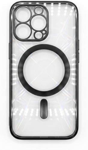 Чехол для Apple iPhone 12 Pro Max черно-прозрачный
