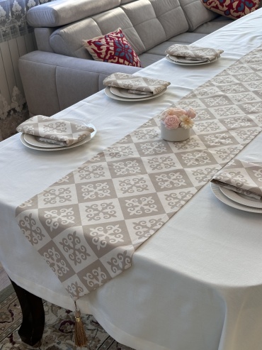 Дорожка с салфетками 200x40 см, дак, 7 шт