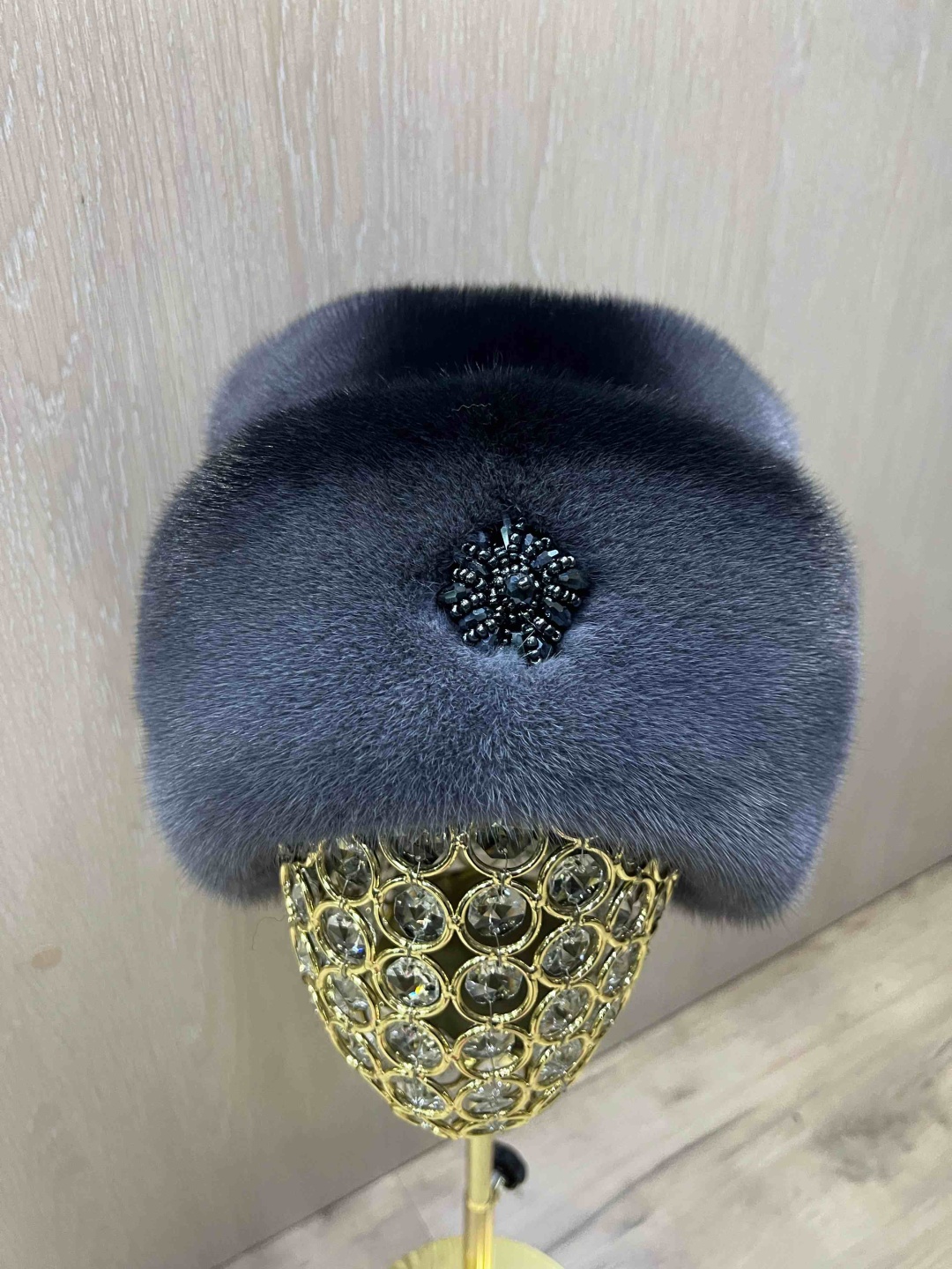 Шапка SemiFur размер 57, 58, 59, 60, графит