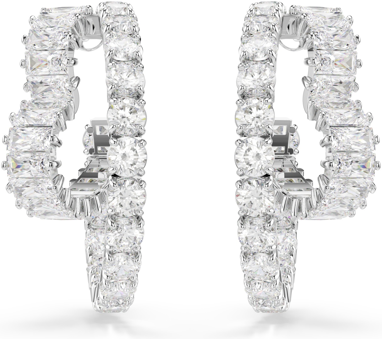 Серьги Swarovski ювелирный сплав, кристаллы Swarovski