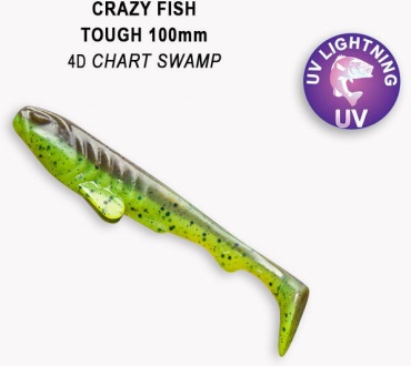 Мягкая приманка Crazy Fish Силиконовая приманка Crazy Fish Tough 5 / 28-125-4d-6 / 5 шт