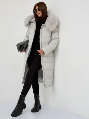 Пуховик розовый