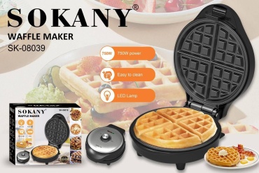 Вафельница SOKANY SK-08039 черный
