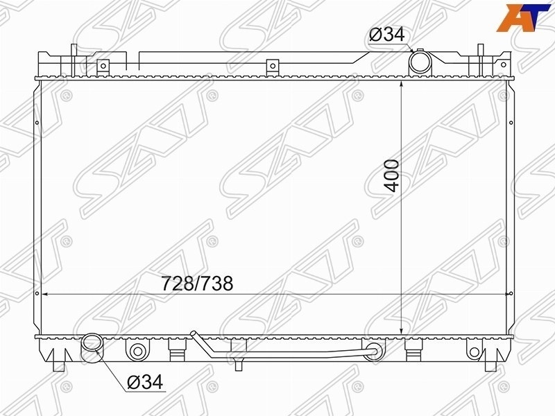 SAT радиатор основной TY0003MCV30